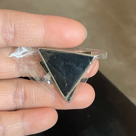 🔴 NWT Bundle 4 Pair Earrings Triangle & Circle Set Earrings Jewelry - Picture 4 of 6